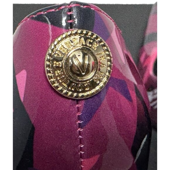 The Versace Jeans Couture Sadie Geometric Patent Pumps Shoe Size 5  EU35 - Picture 6 of 15